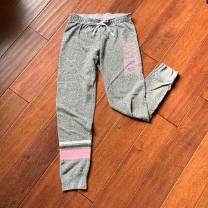 Justice Gray and pink jogger pants size 12